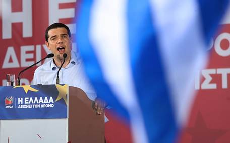 Alexis Tsipras, leader of  the Syriza party, says that Greece is being compelled to suffer 'fiscal waterboarding'